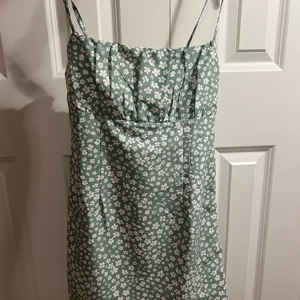 Princess Polly Floral Green Dress